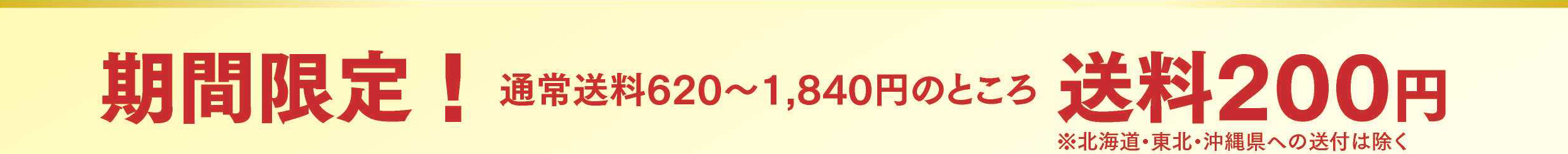期間限定送料200円セット